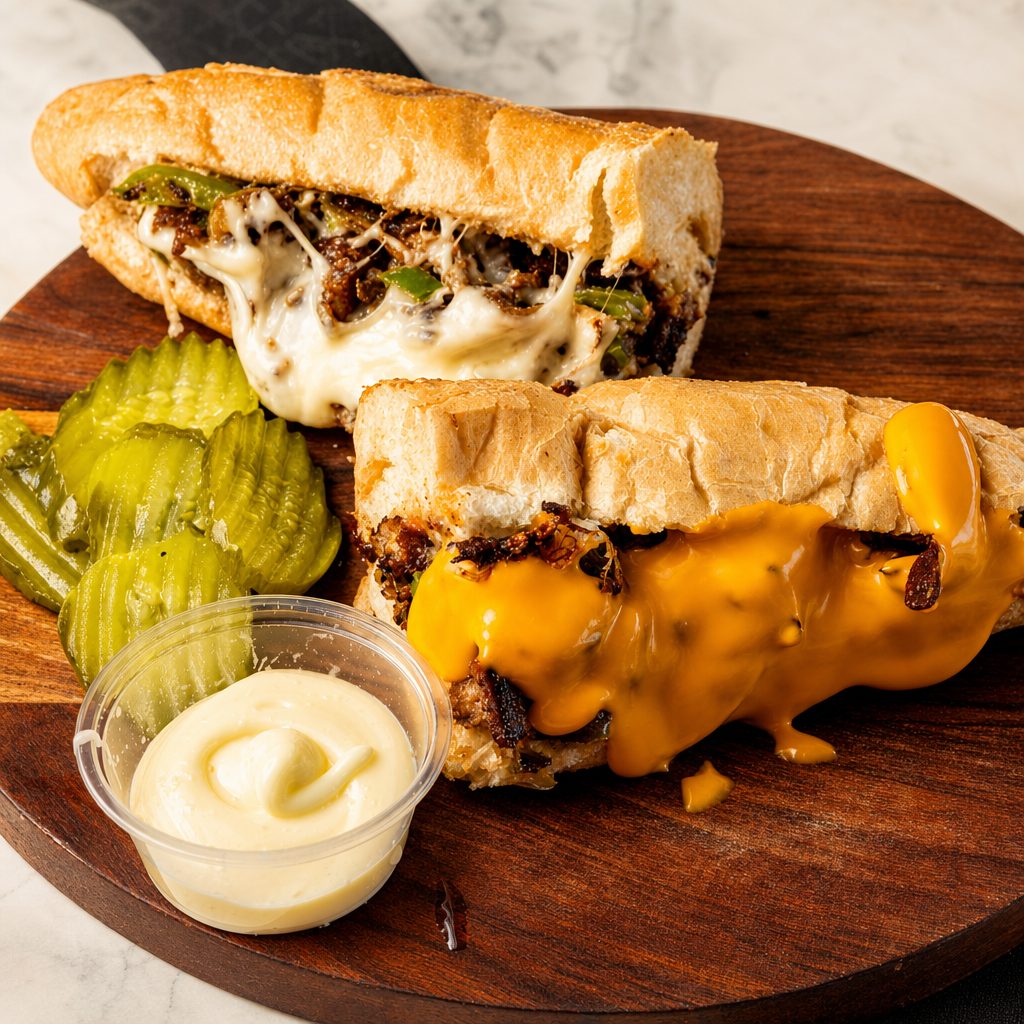 Philly Cheesesteak Sandwich.