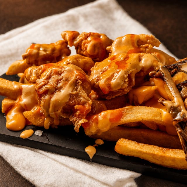 Dynamite Shrimp Loaded Fries.