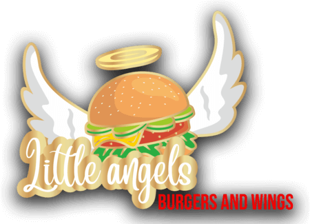 Little Angles Burgers and Wings Louisville KY Logo SHADOW